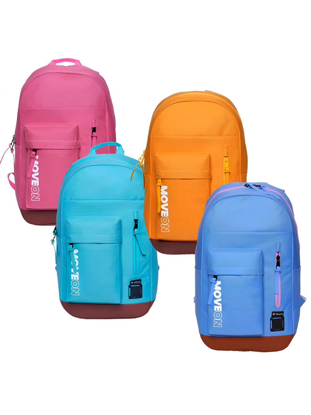 Mochila Unissex Juvenil Cores Escolar Passeio Viagem Cor:Verde Claro