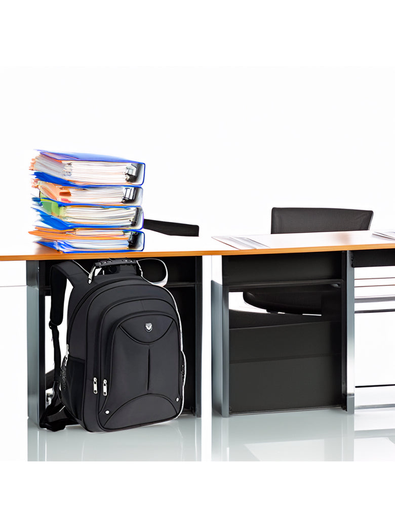 Mochila Executiva Preta Multifuncional Reforçada