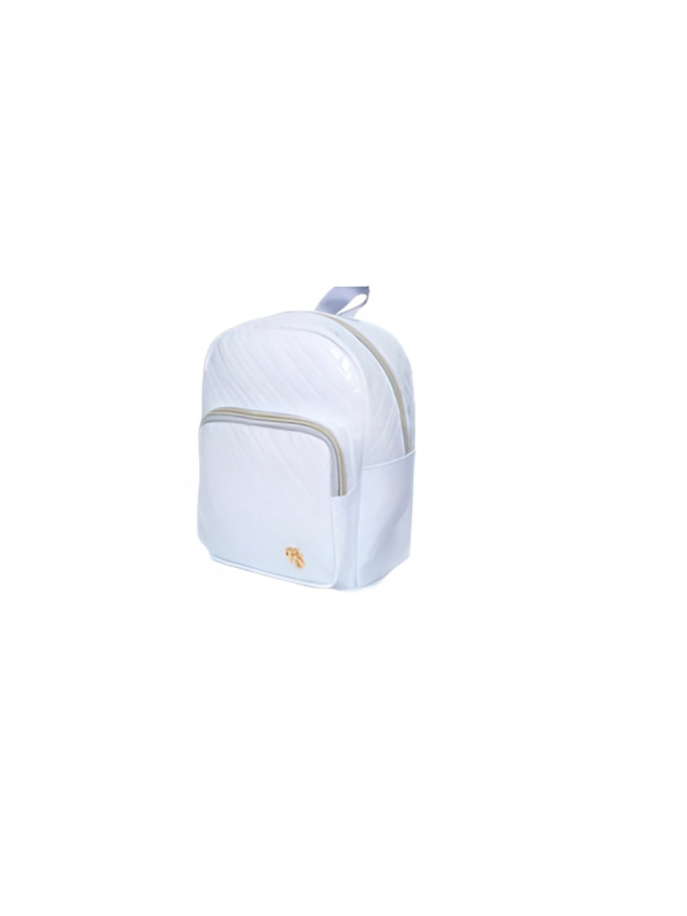 Mochila de Costas Feminina Brilhosa Glitter Passeio Cor:Branco