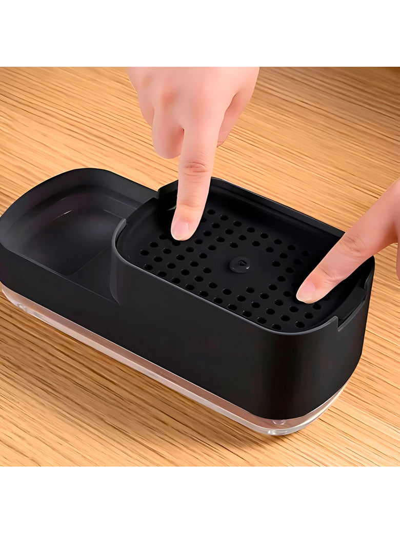 Porta Detergente Dispenser Com Suporte Esponja Cozinha