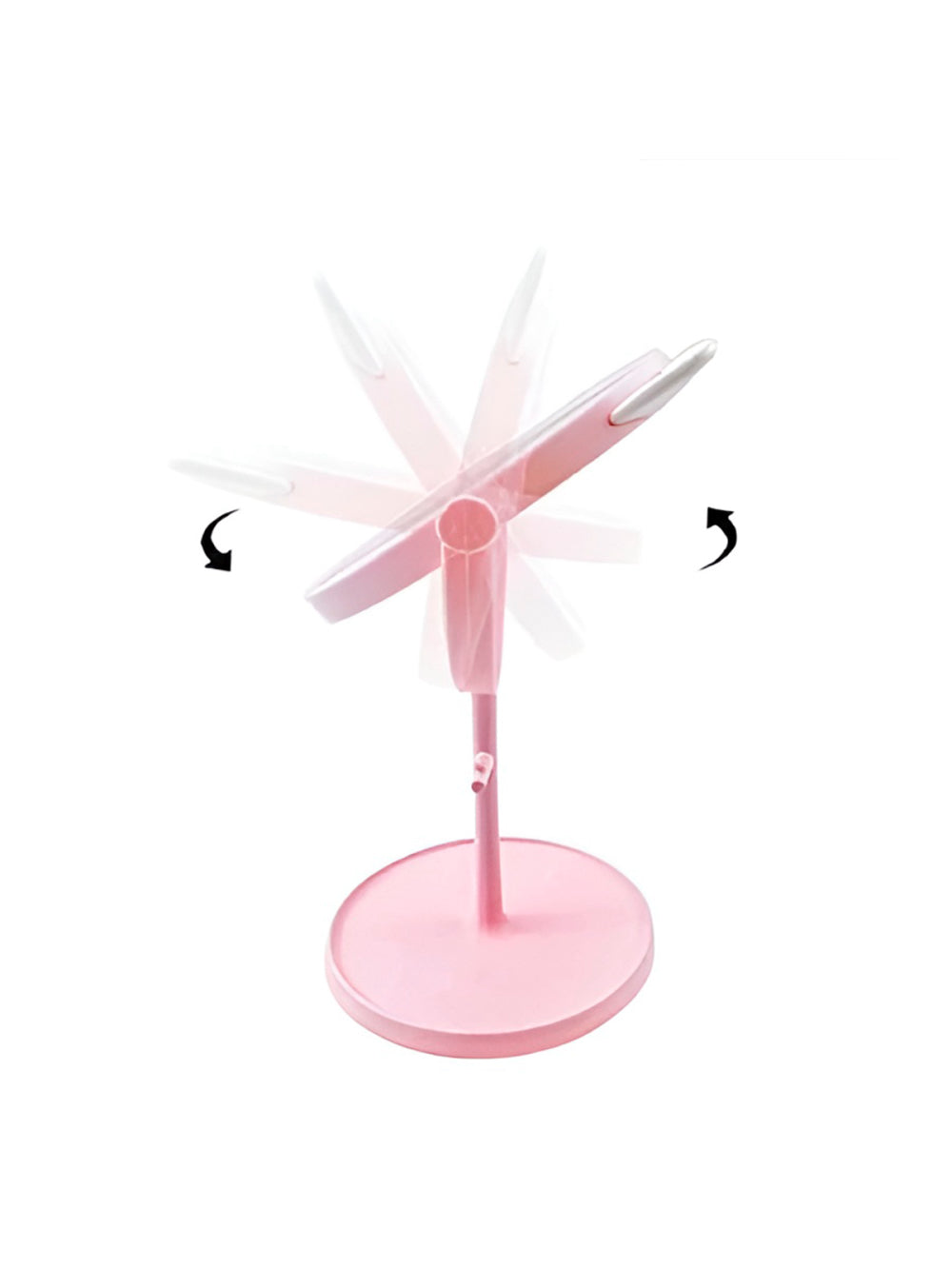 Espelho de Mesa com Suporte Orelha de Gatinho Maquiagem Cor:Rosa
