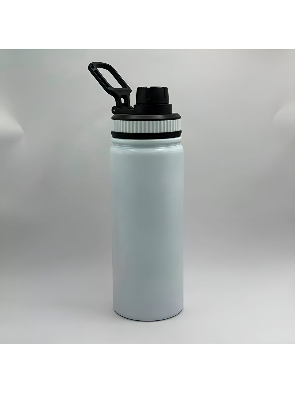 Garrafa Térmica Inoxidável Basic 1 Litro Academia Hidratação Cor:Branco