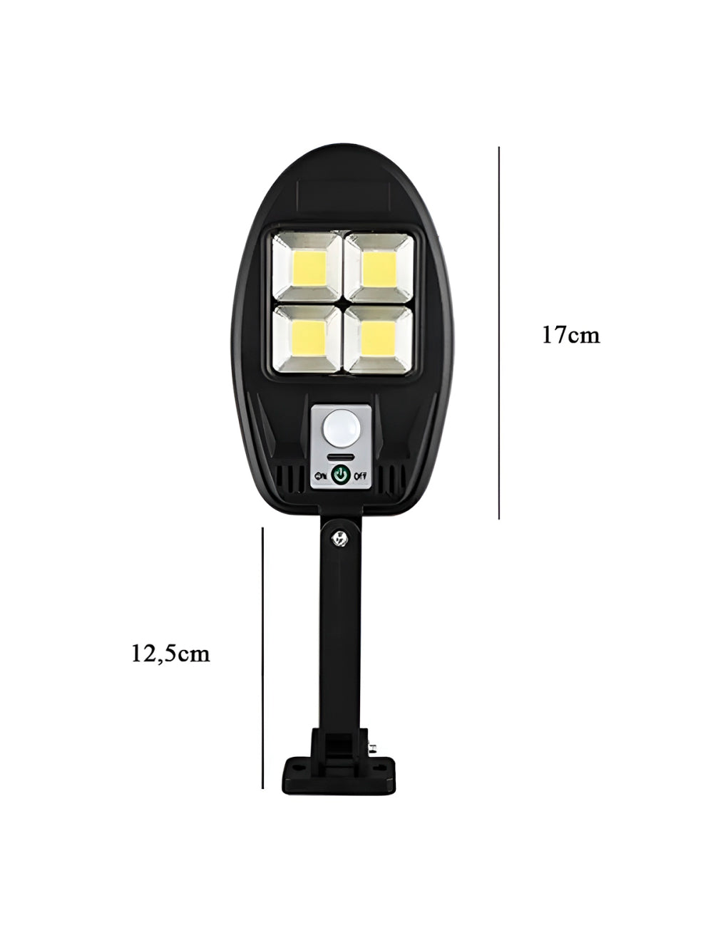 Luminária Lâmpada Solar LED com Sensor de Movimento