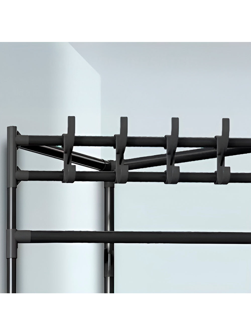 Estante Cabideiro de Canto Vertical Organizador Sapatos Roupas