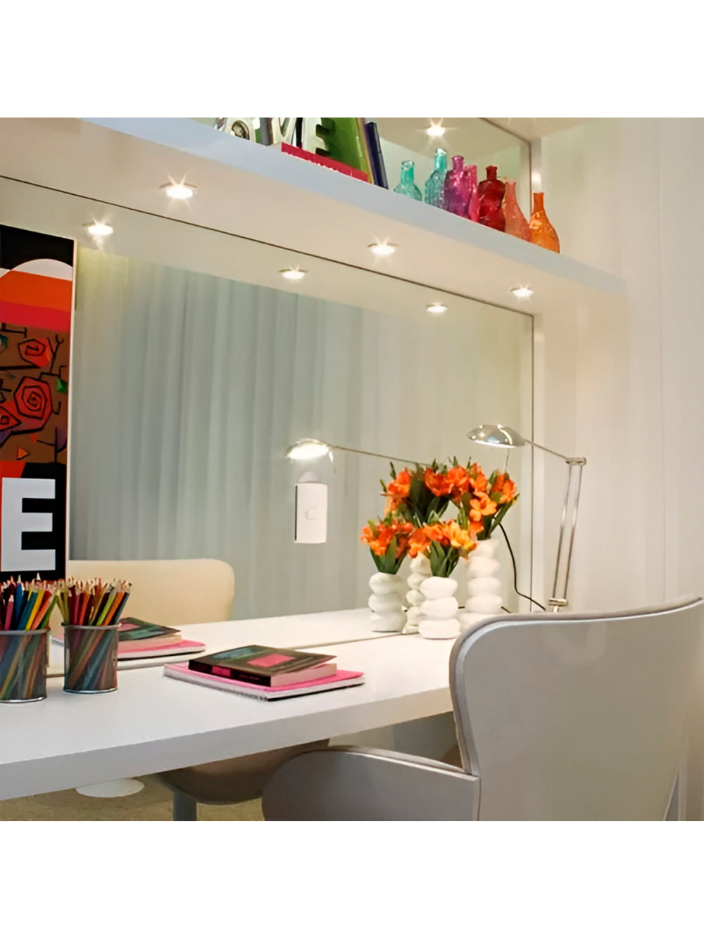 Luminária Spot Luz LED Redondo Luz Fria Iluminação 3W