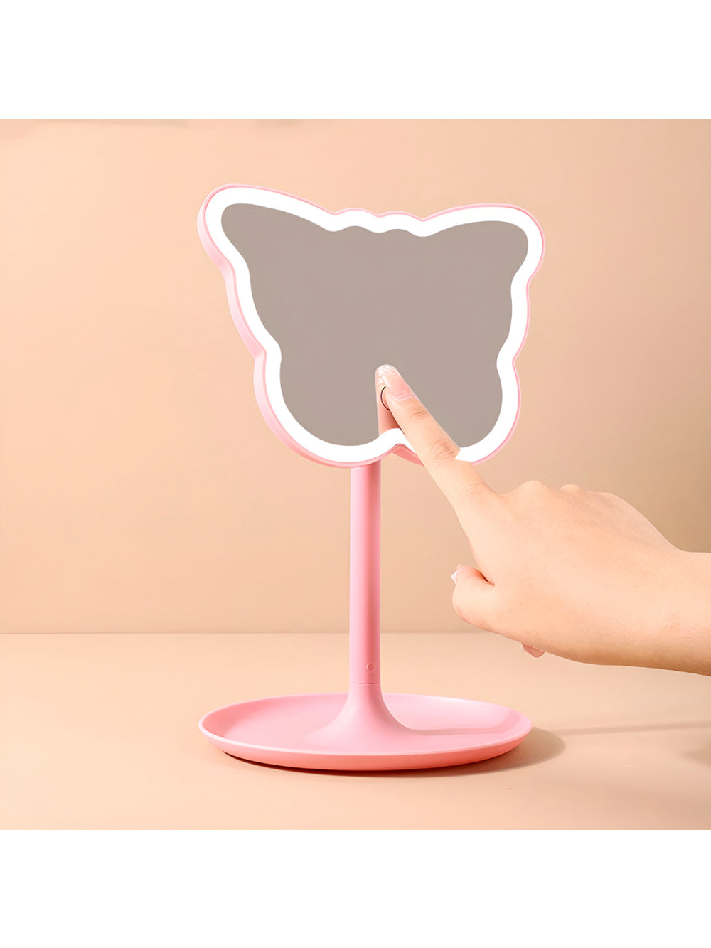 Espelho de Mesa para Maquiagem Formato Borboleta Decorativo