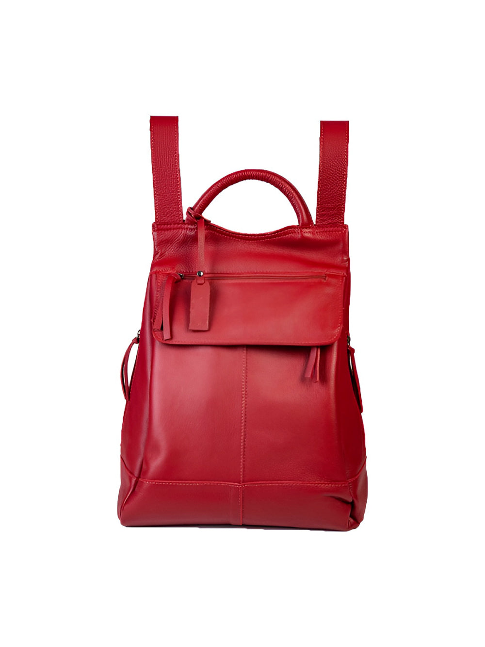 Mochila de Couro Legítimo Modelo Malu Resistente Confortável Modelo:Caramelo
