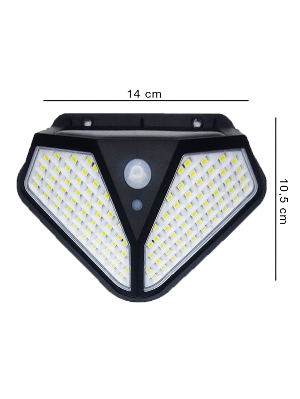 Luminaria Solar Sensorial De Parede 102 Leds A Prova D'Agua