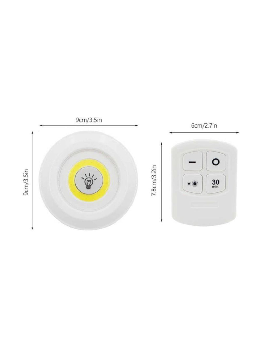 Luminaria Lampada Led Fotocelula C/ Controle Remoto 3 Unid