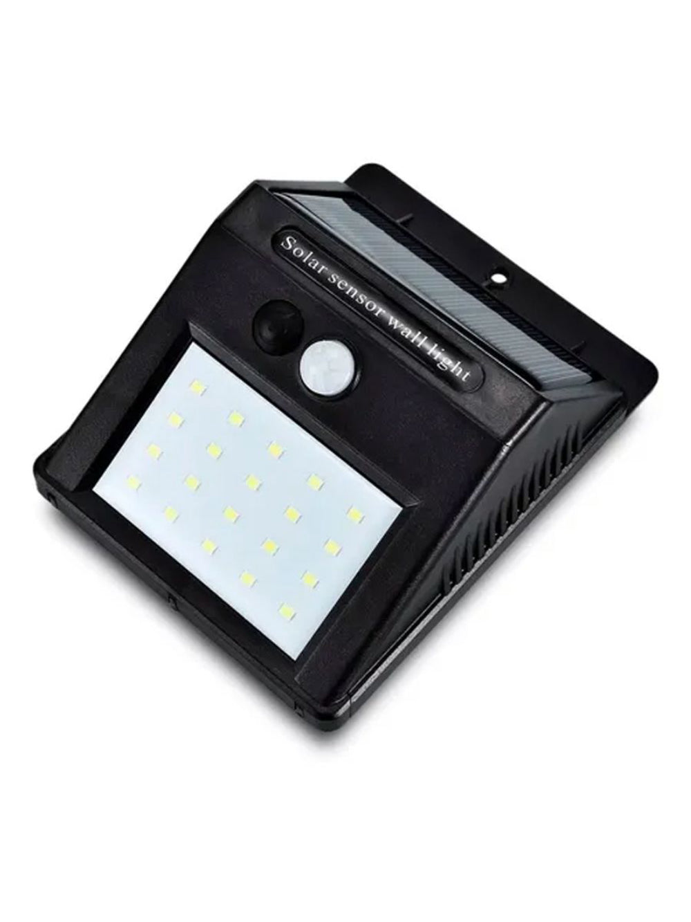 Luminaria Parede Solar 30 Leds Sensor Movimento Luz Preto