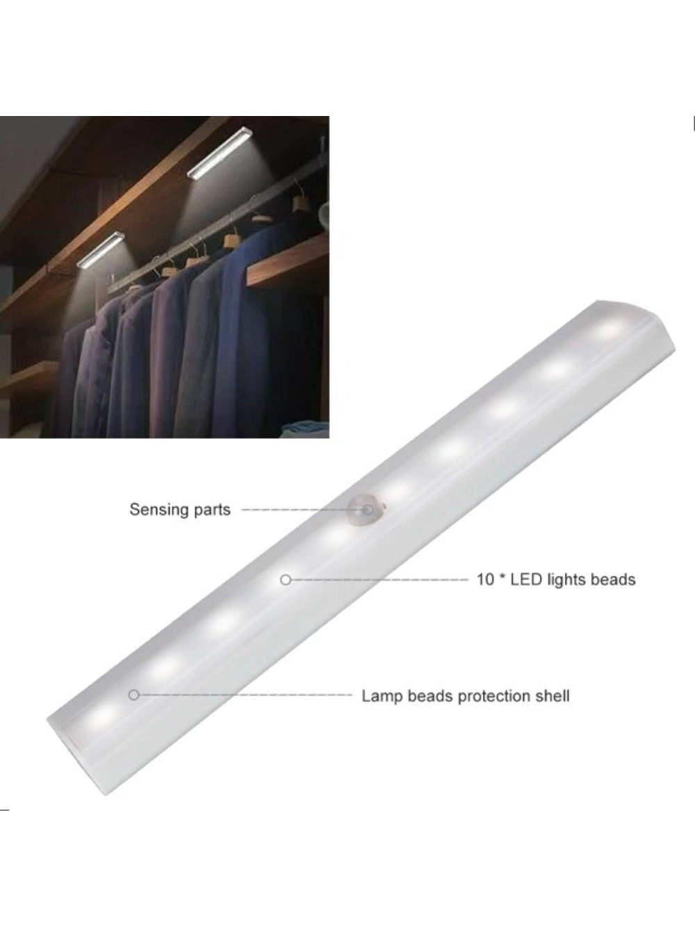 Luminaria Led De Movimento Com Sensor Motion Light