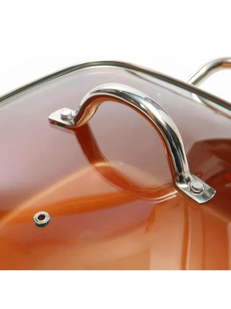 Panela Maxchef Caçarola Antiaderente 24 Cm Laranja