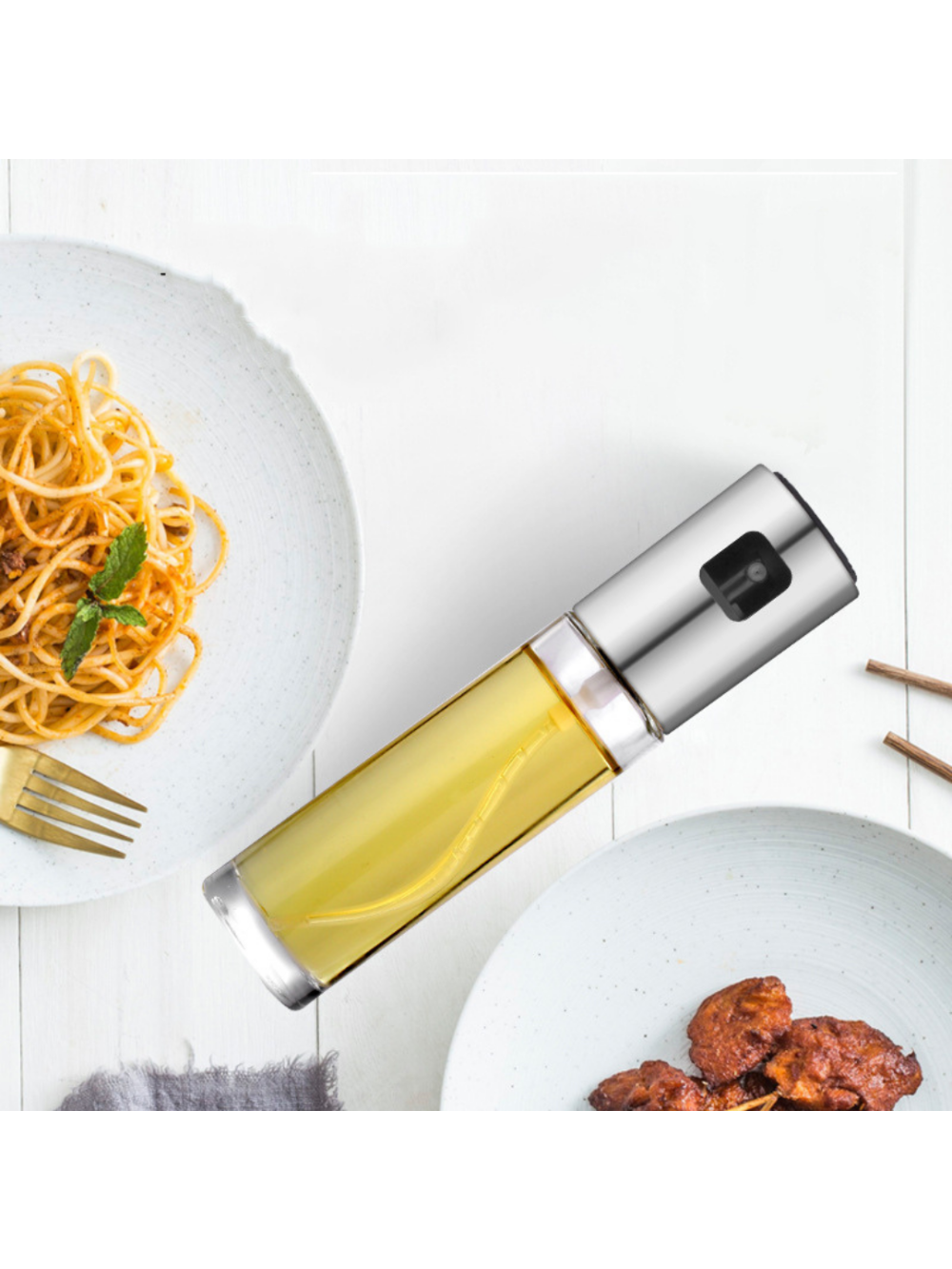 Pulverizador Spray De Azeite Vidro De Alta Qualidade Atomizador Garrafa Dispenser Utensilho De Cozinha