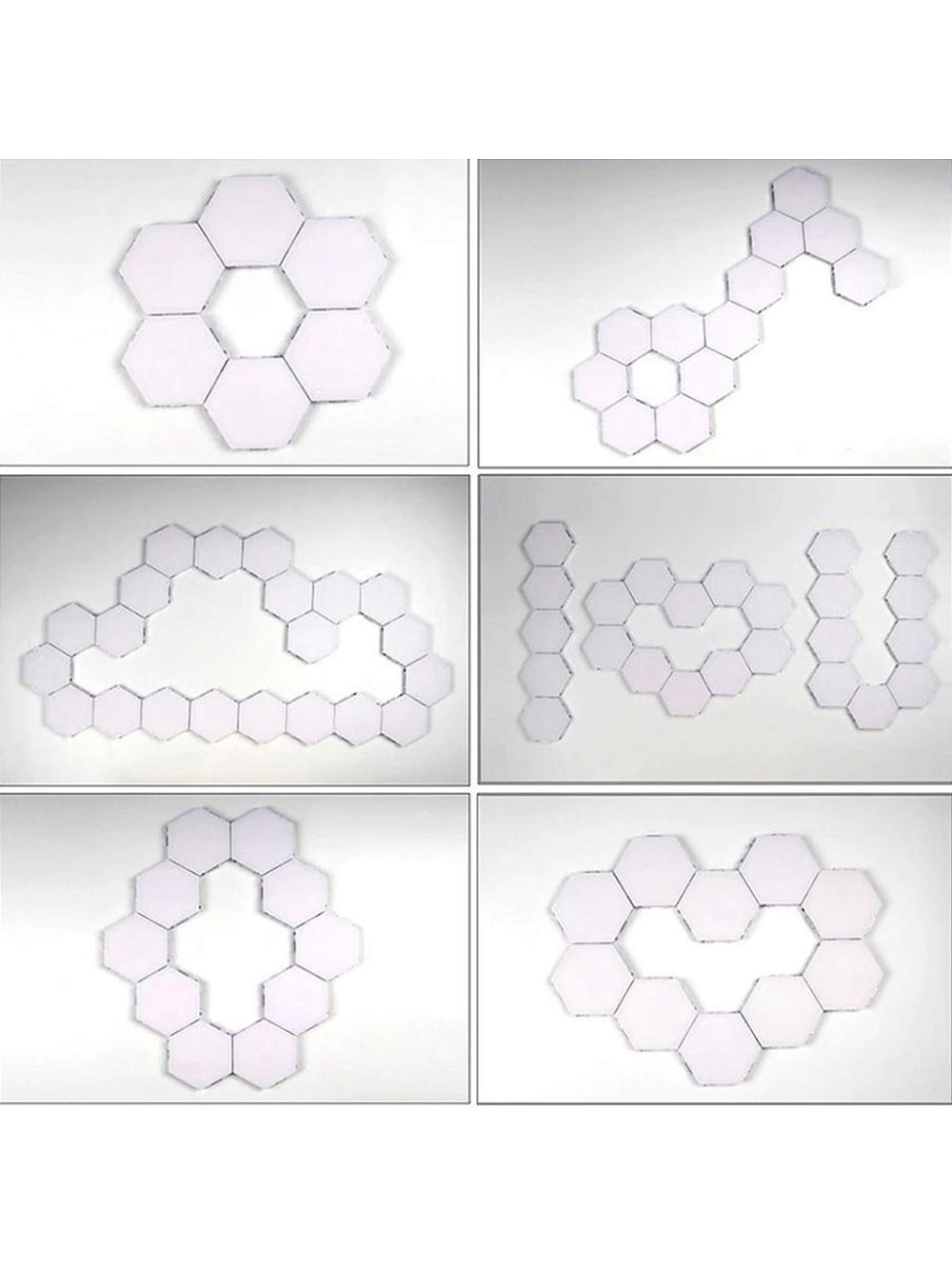 Lampada Luminaria Quantica 5 Led Hexagonal Touch Modular