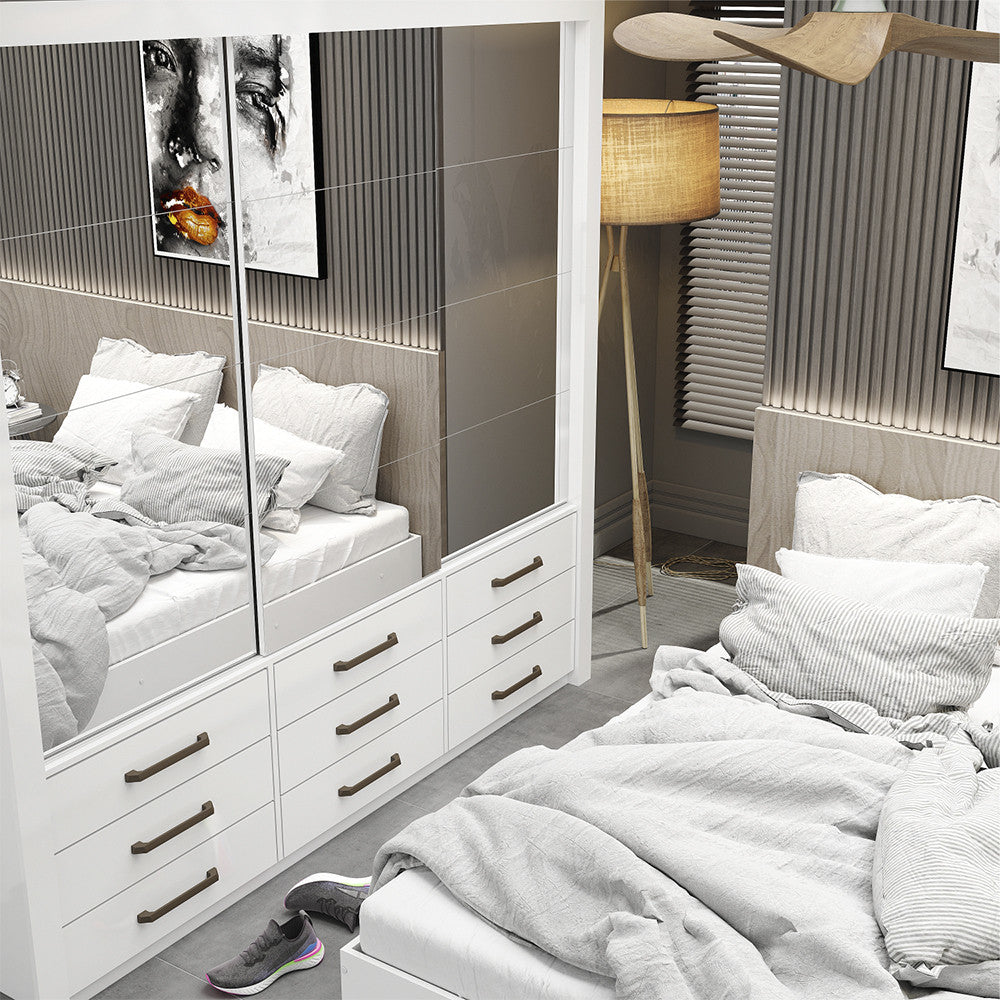 Quarto Completo Casal Anjos Premium e Cama de Casal Carioca Móveis