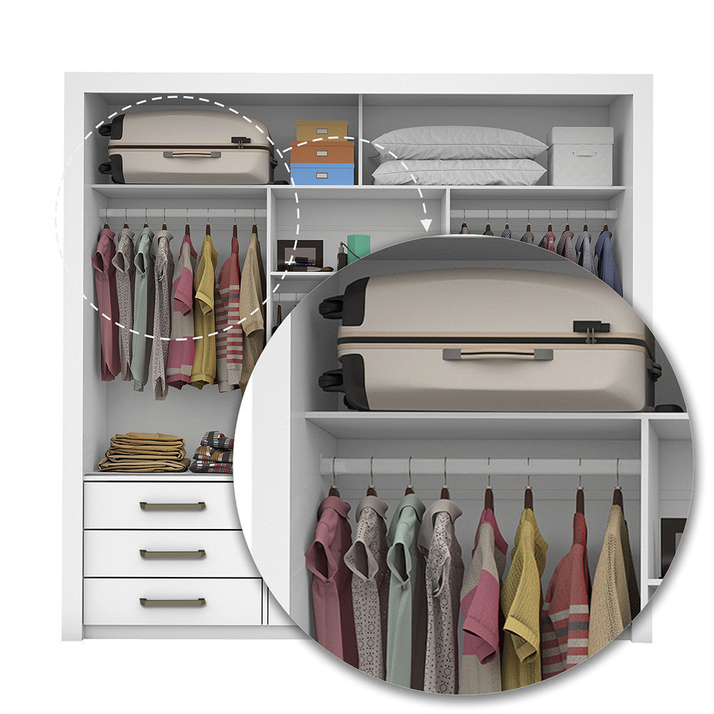 Quarto Completo Casal Anjos Premium e Cama de Casal Carioca Móveis