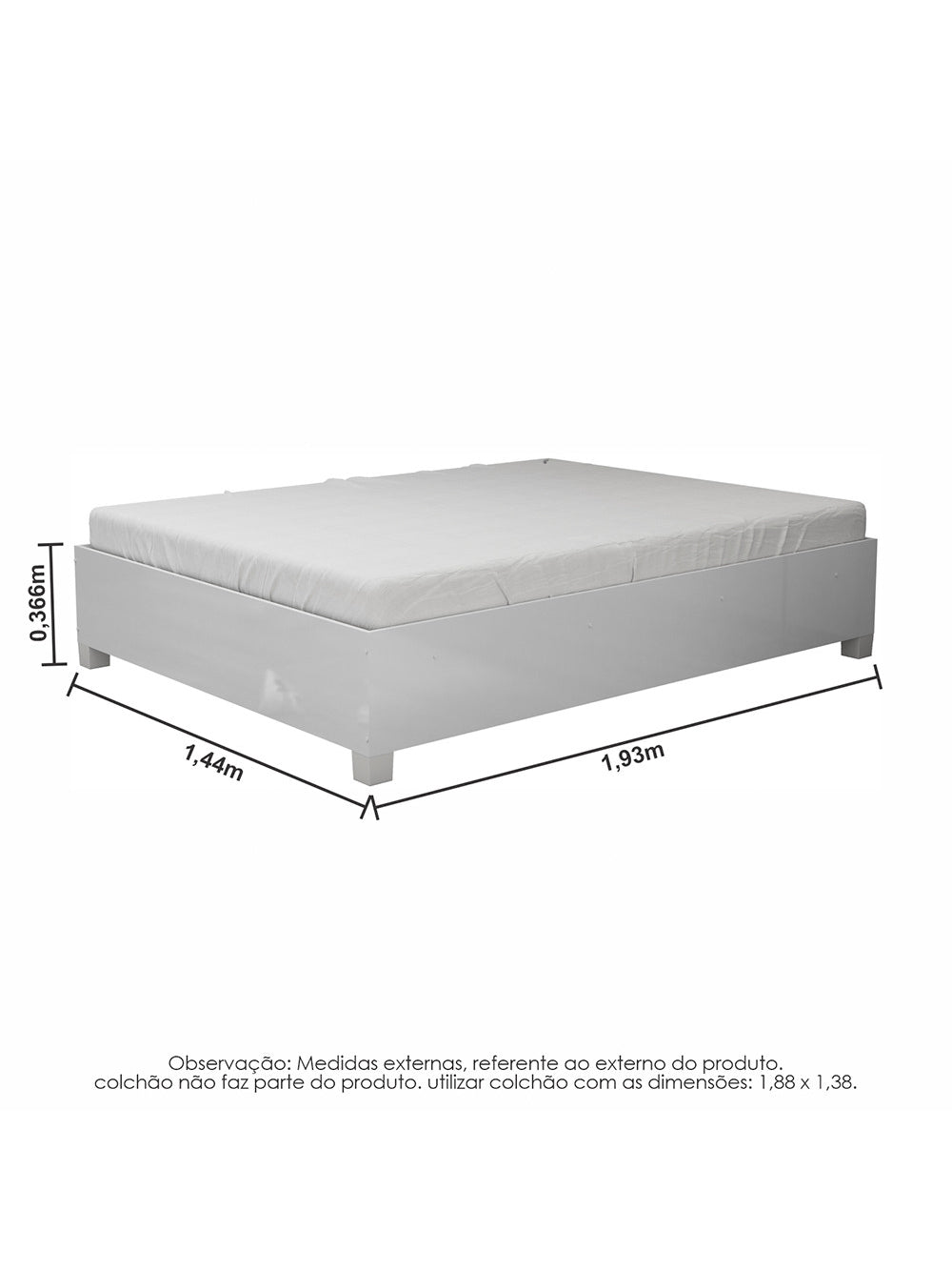 Guarda Roupa Modulado com Cama Paris 4 Portas 2 Gavetas