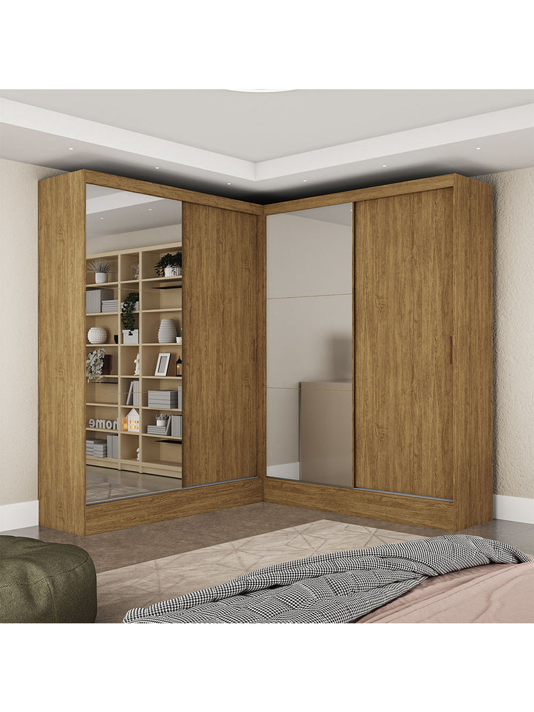 Closet Casal Duplo Belém 4 Portas Plus 4 Gavetas Carioca Móveis