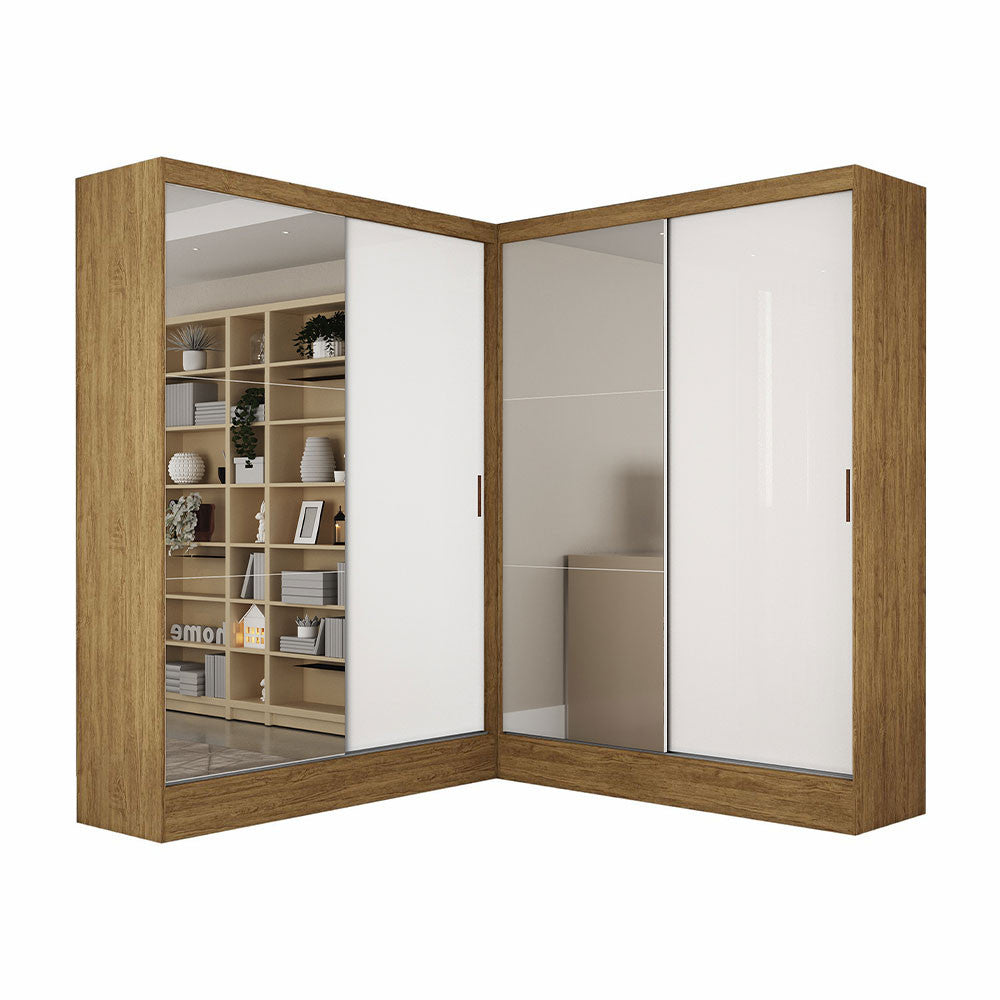 Closet Casal Duplo Belém 4 Portas Plus 4 Gavetas Carioca Móveis
