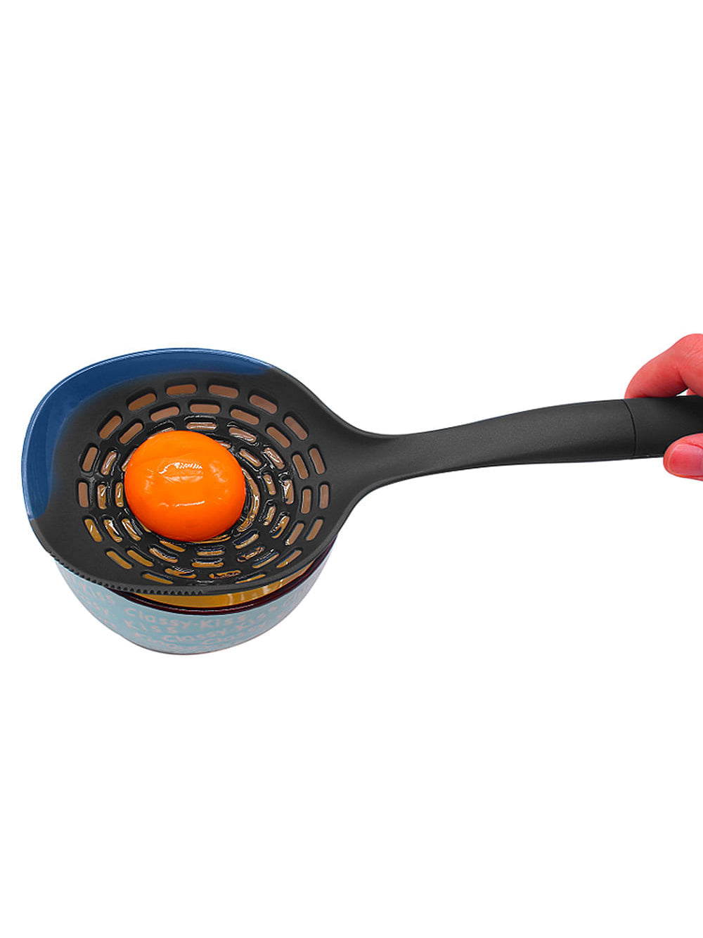 Escumadeira de Silicone Polishop Ichef Azul