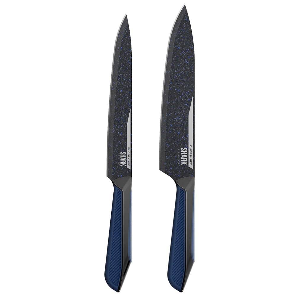 Conjunto de 2 Facas Polishop Ichef Special Cut Azul