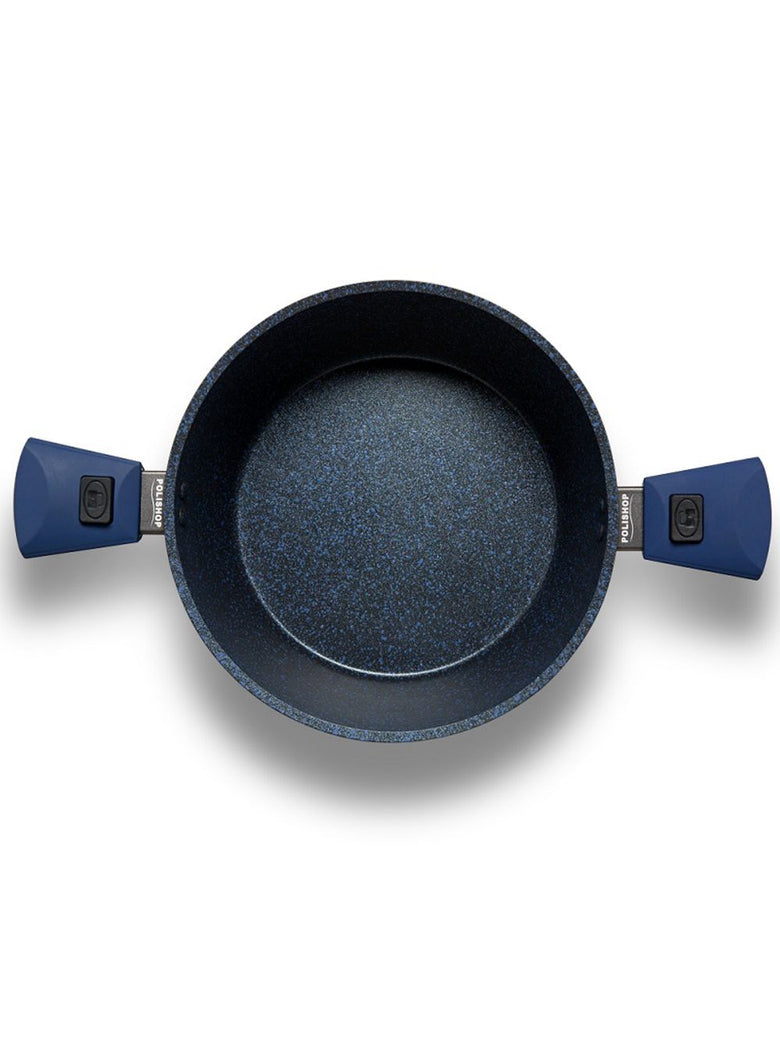 Panela Polishop Ichef Ultra Family Size Shark Series Azul 28cm