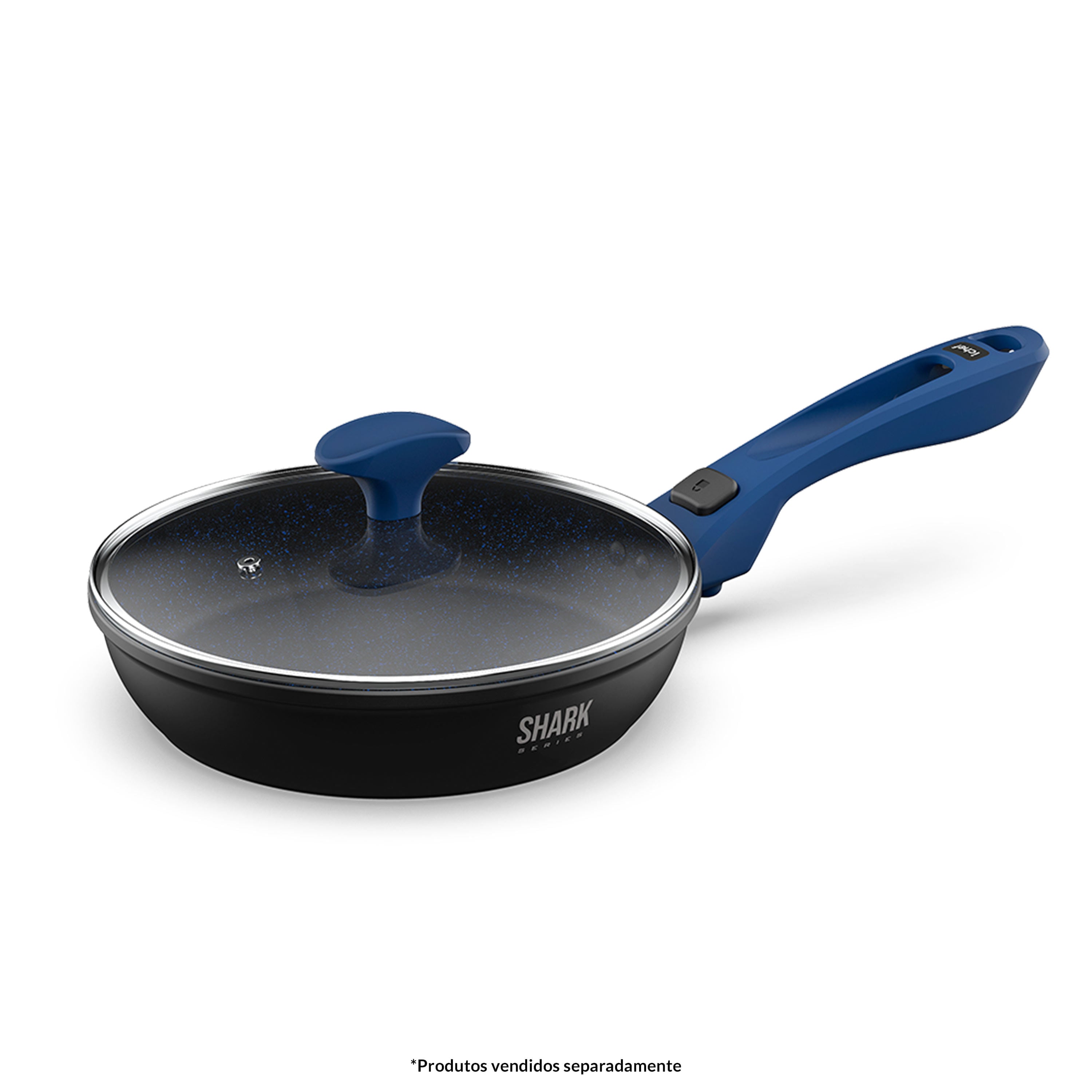 Panela Polishop Ichef Ultra Sauté Petit Shark Series Azul 20cm