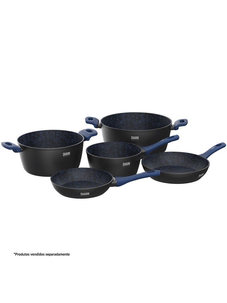 Panela Polishop Ichef Home Sauté Petit Shark Series Azul 20cm