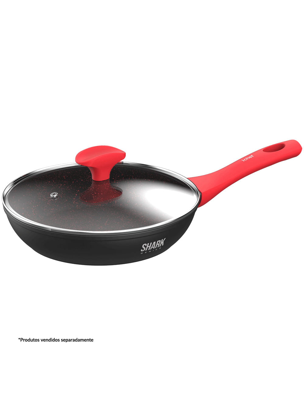 Panela Polishop Ichef Home Sauté Petit Shark Series Vermelha 20cm