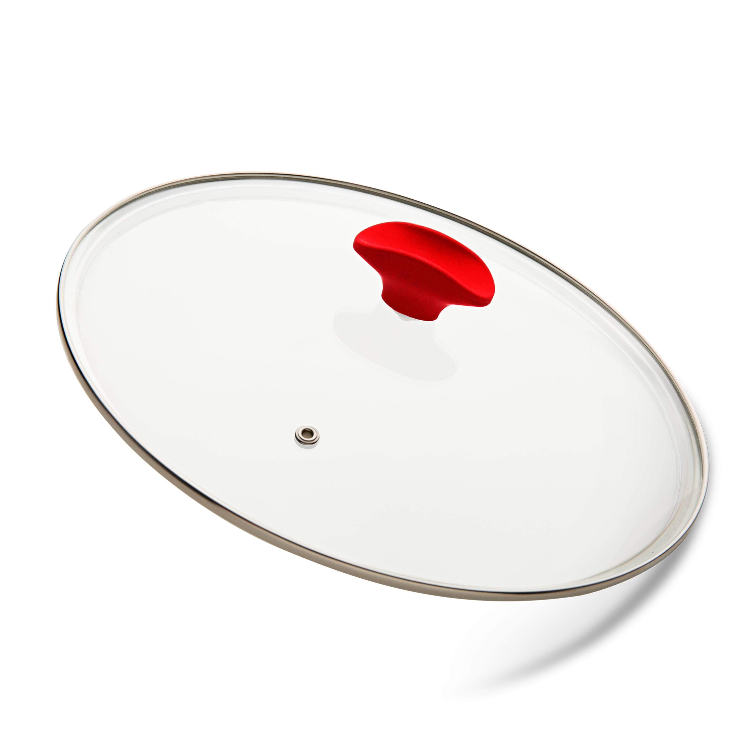 Panelas Sauté Grand e Day By Day com Tampa de Vidro Ichef 24Cm Vermelha