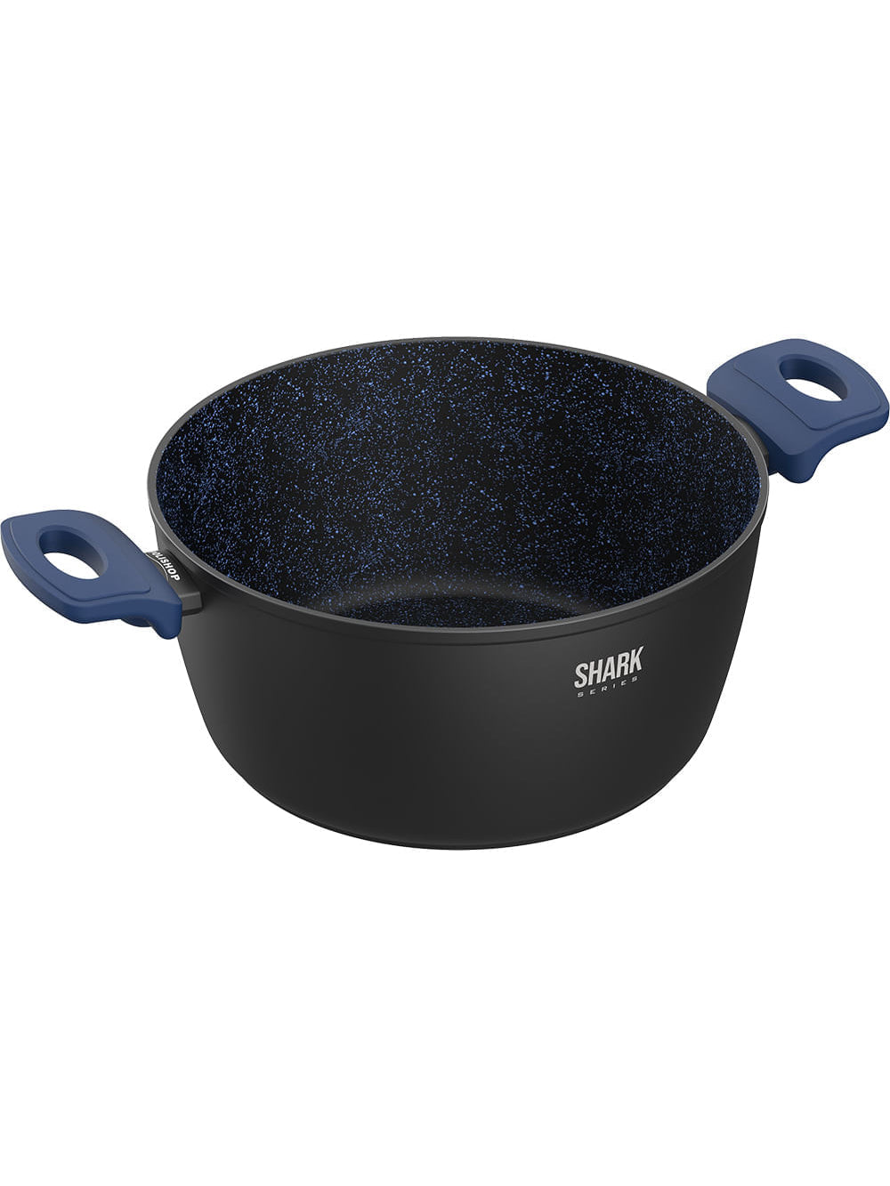 Panelas Ichef Home Sauté Grand e Family Size com Tampa de Vidro 24Cm Azul