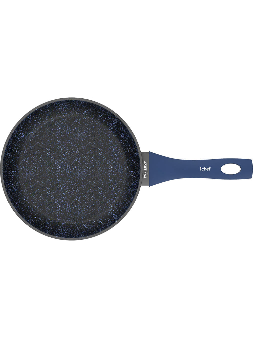Panelas Ichef Home Sauté Grand e Family Size com Tampa de Vidro 24Cm Azul