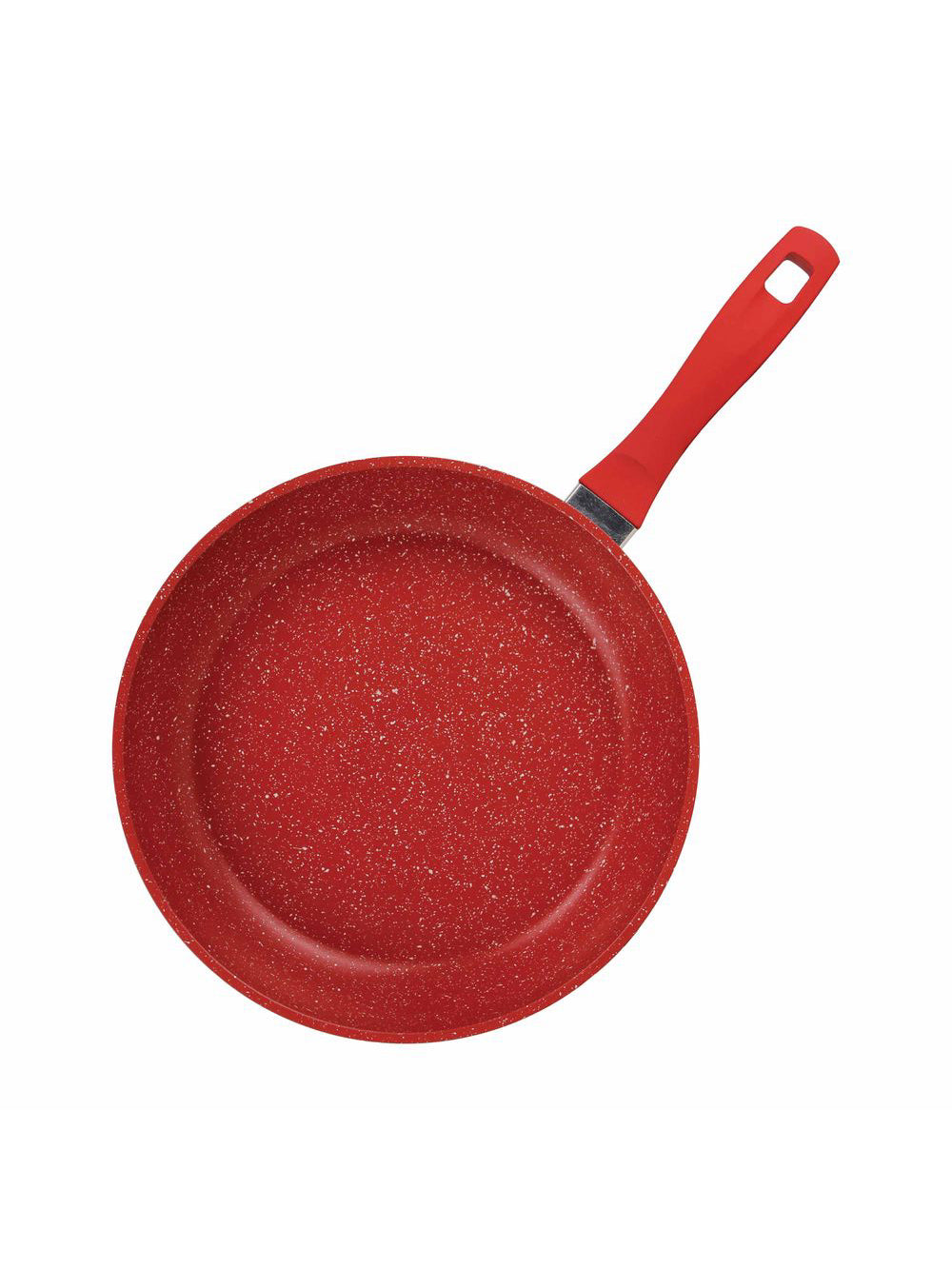 Panelas Polishop Day By Day, Family Size, Sauté Grand e Tampa de Vidro Ichef 24cm - Vermelha