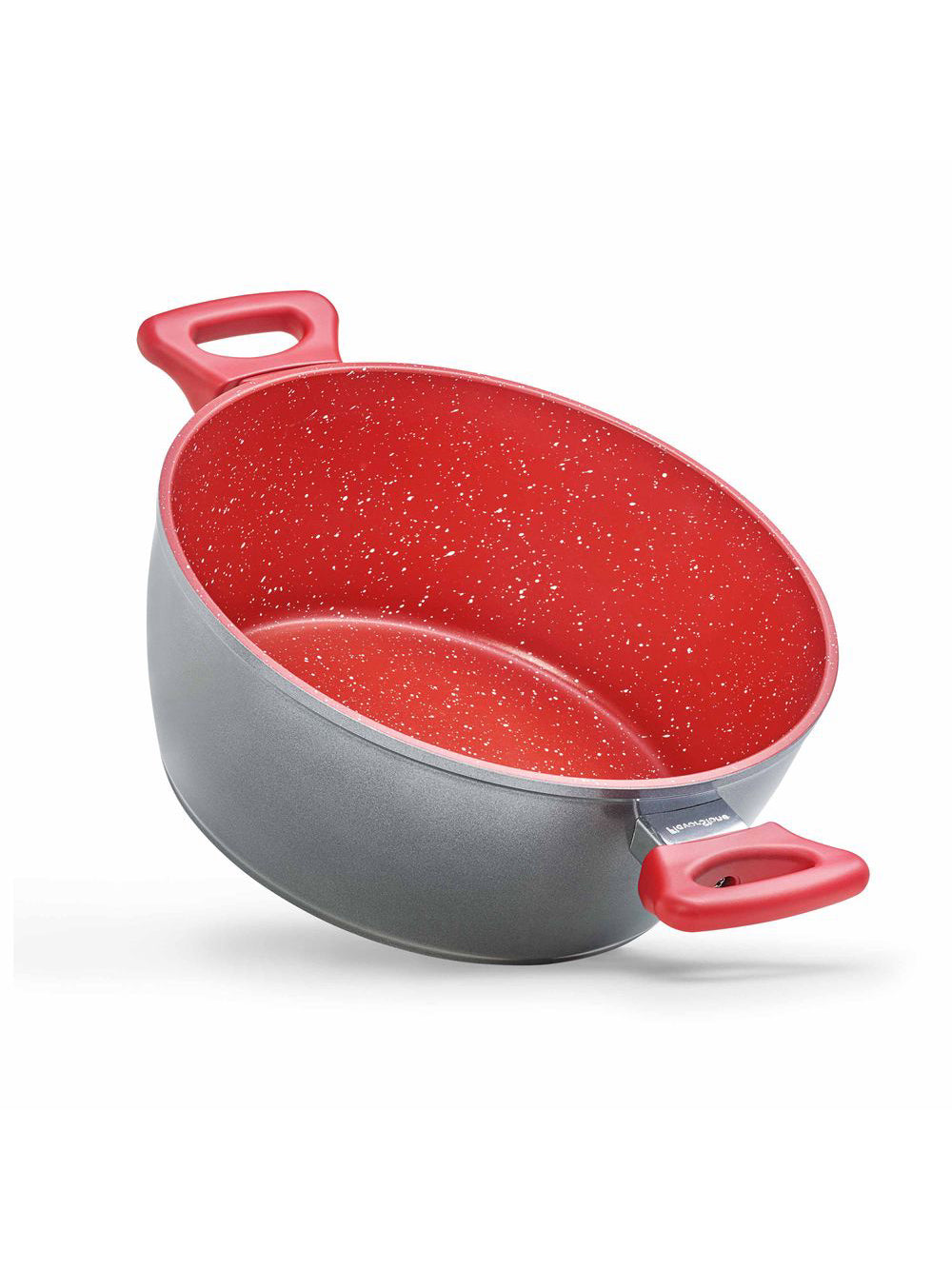 Panelas Polishop Day By Day, Family Size, Sauté Grand e Tampa de Vidro Ichef 24cm - Vermelha