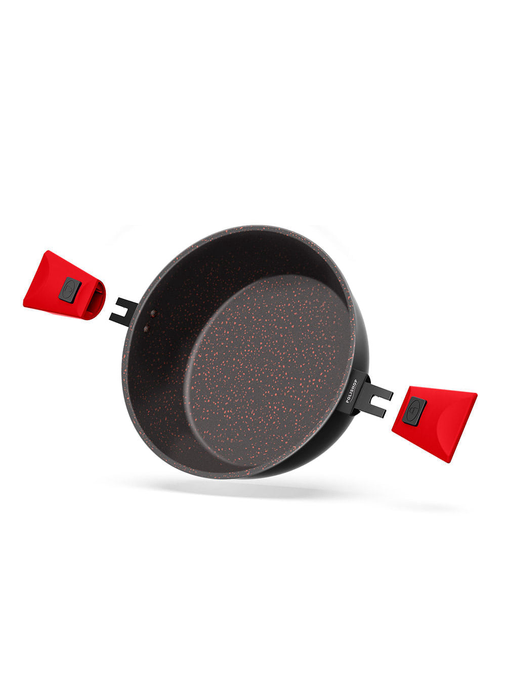 Panelas Ultra Family Size, Day by Day, Sauté Grand e Tampa de Vidro Ichef 24cm - Vermelha