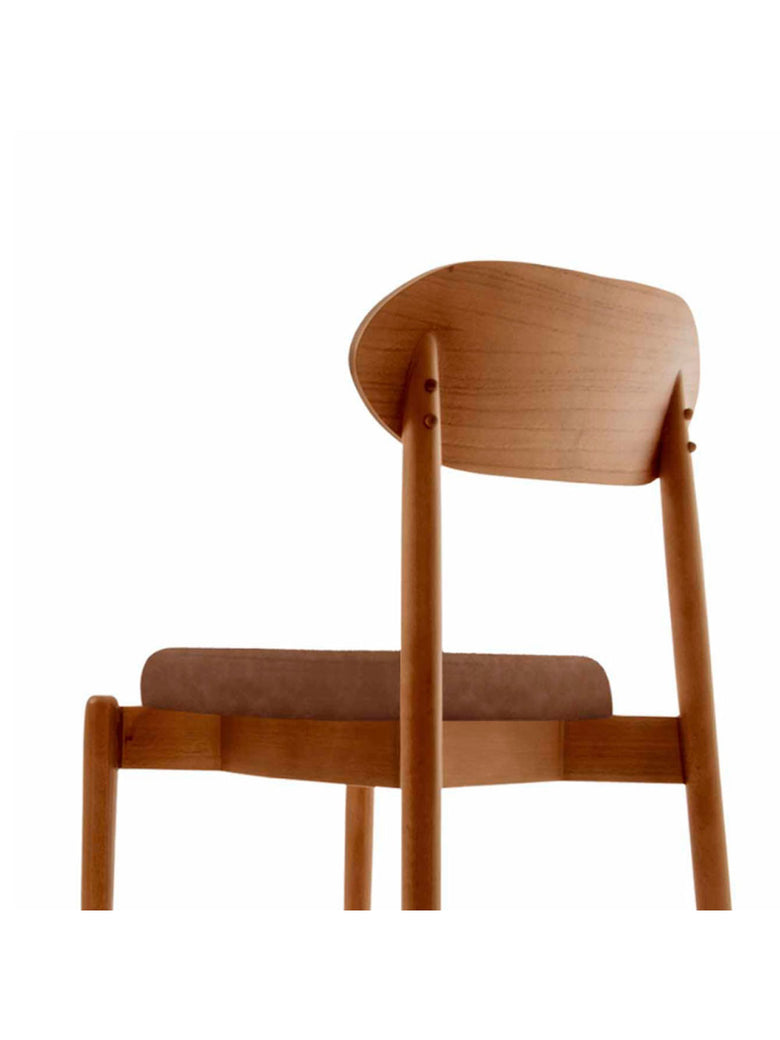Conjunto com 2 cadeiras Ballare em Madeira Maciça para Sala de Jantar