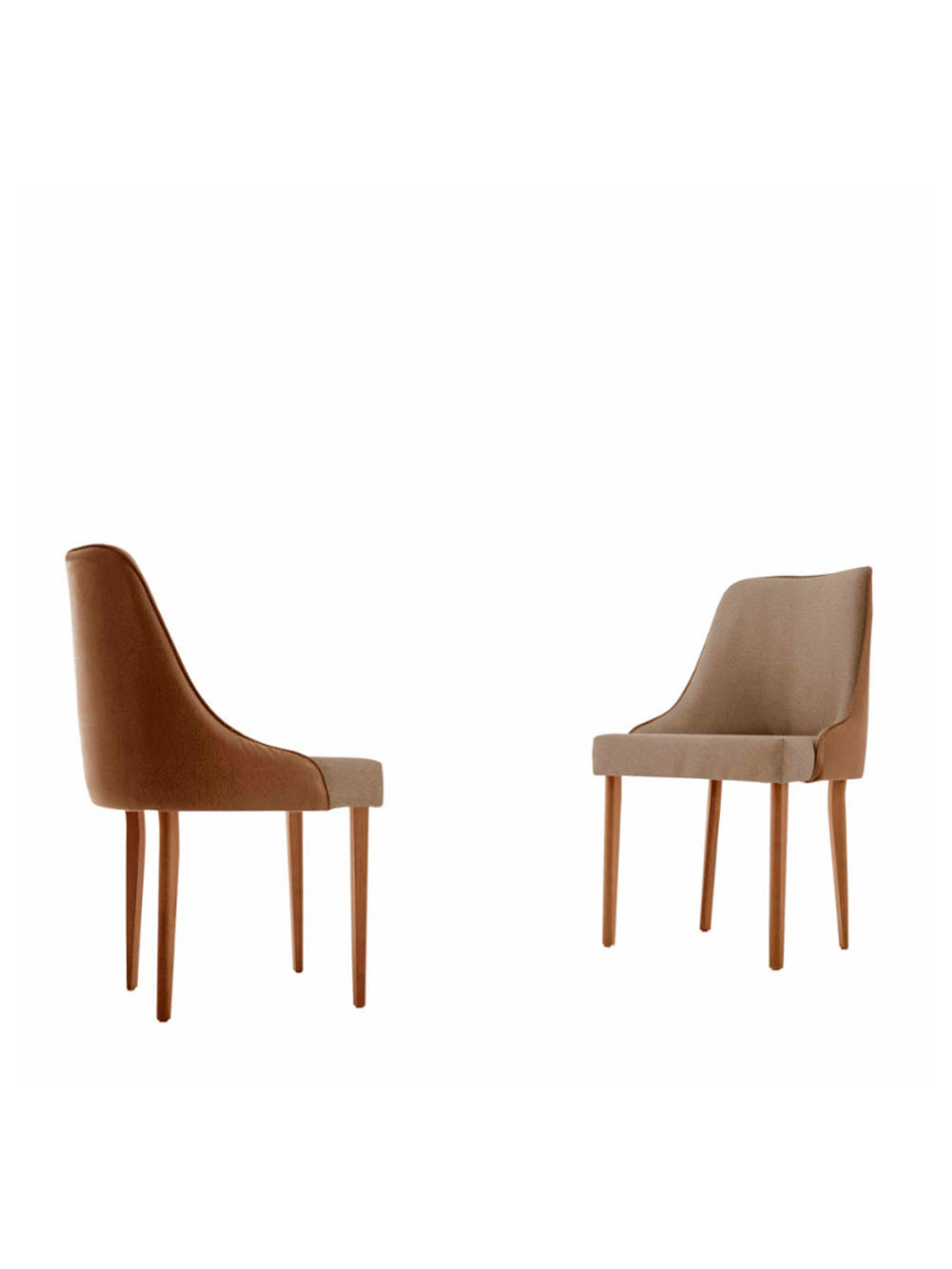 Conjunto com 2 Cadeiras Esmeralda em Madeira Maciça para Sala de jantar Moderna Mobília