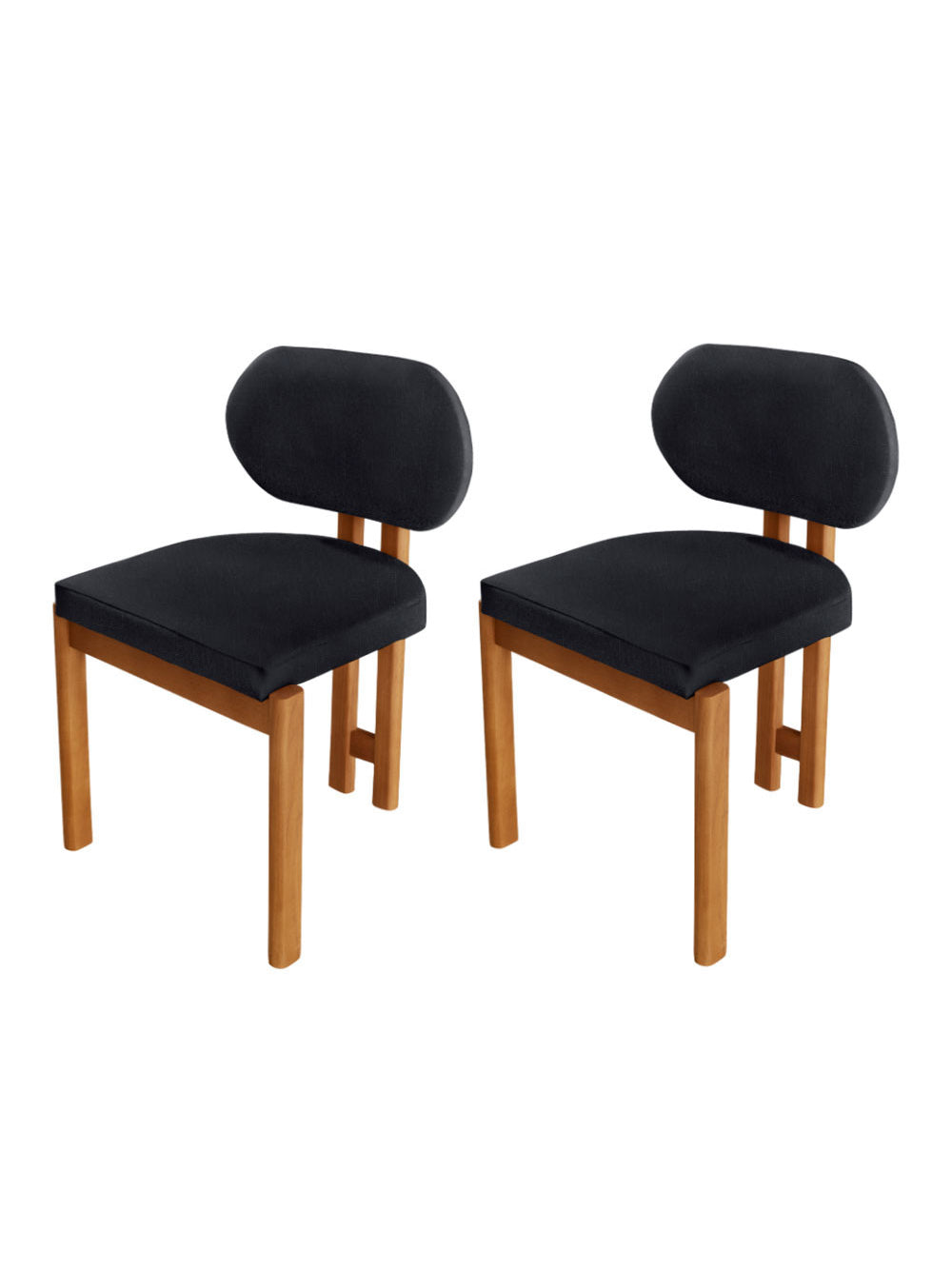 Conjunto com 2 Cadeiras Madeira Nala