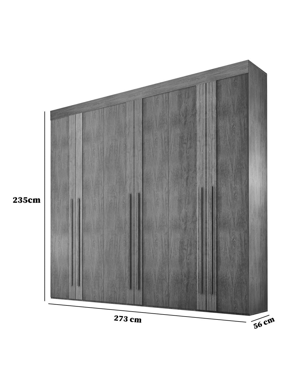 Guarda Roupa Casal San Miguel 6 Portas 6 Gavetas Rufato