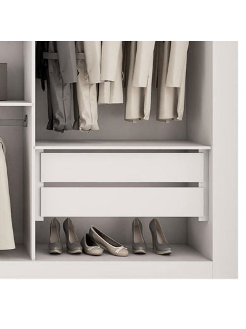 Closet Berlim Convencional 4 Gavetas MDF Rufato