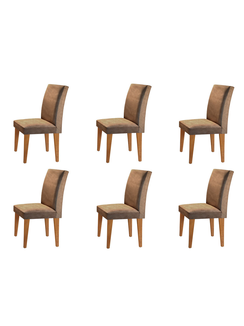 Conjunto Com 06 Cadeiras Grécia Rufato