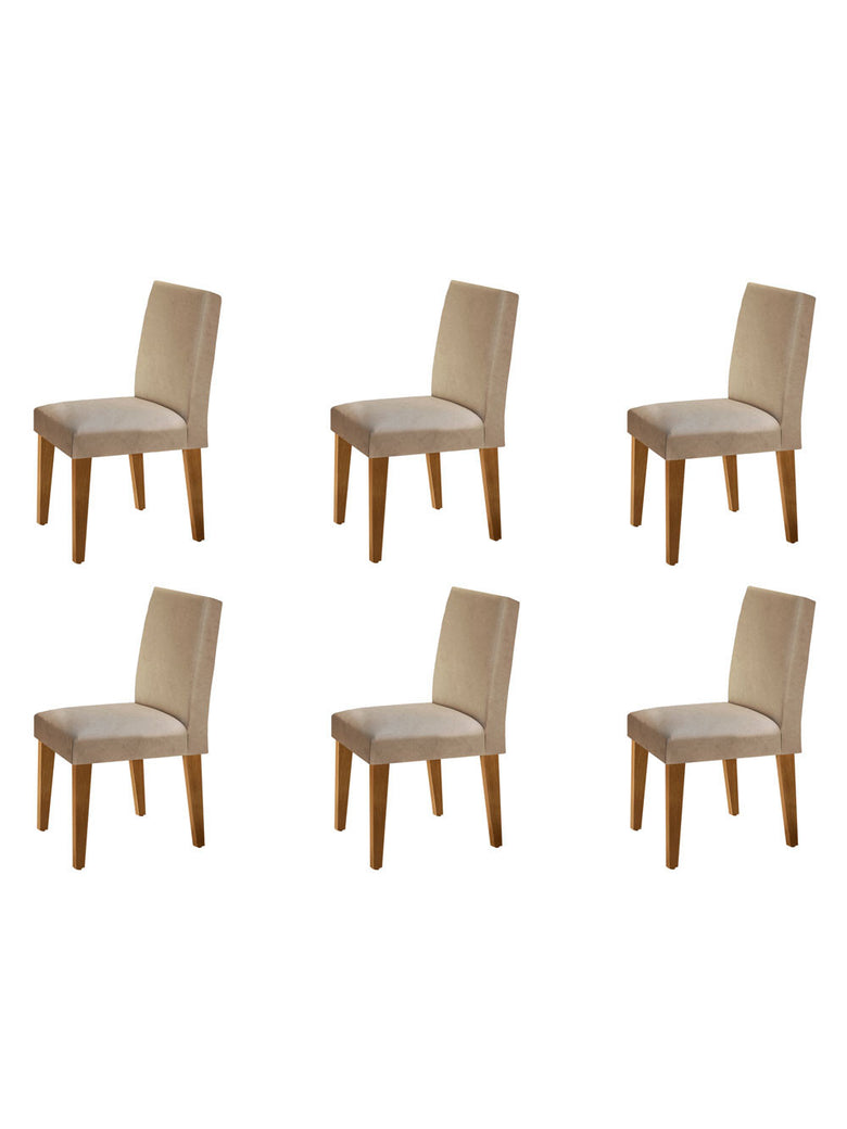 Conjunto Com 06 Cadeiras Grécia Rufato