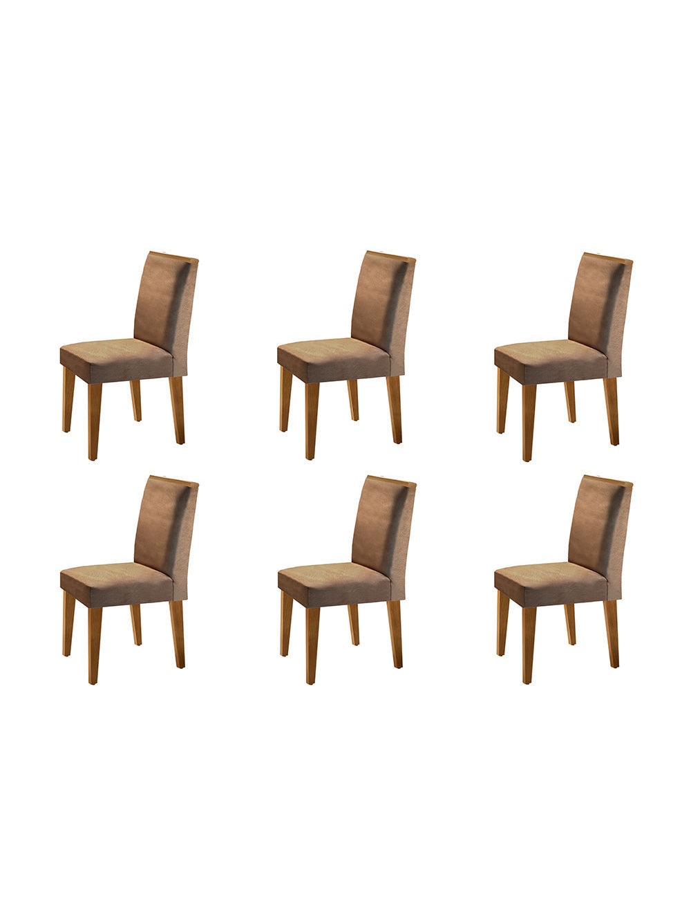 Conjunto Com 6 Cadeiras Para Sala de Jantar Lunara Rufato