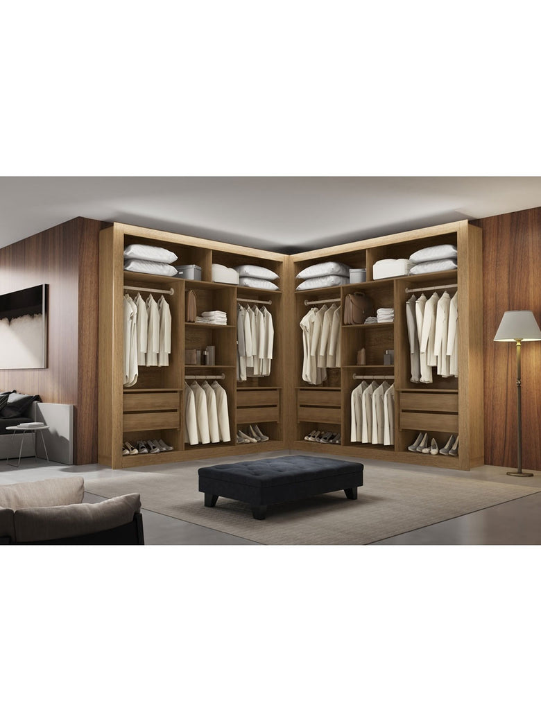 Closet Berlim Premium 8 Gavetas MDF Convencional Rufato