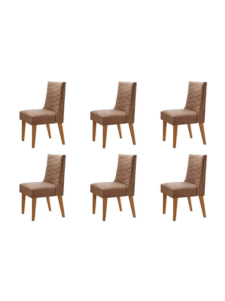 Conjunto Com 6 Cadeiras Safira Rufato