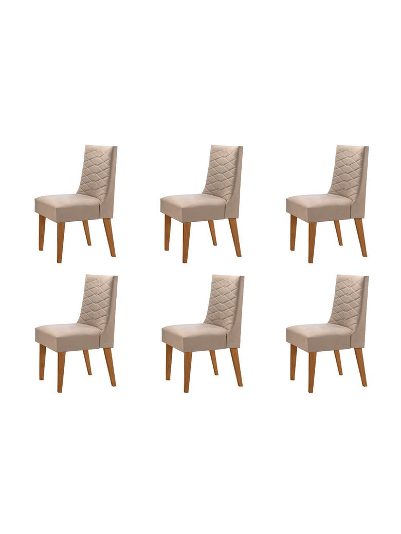 Conjunto Com 6 Cadeiras Safira Rufato