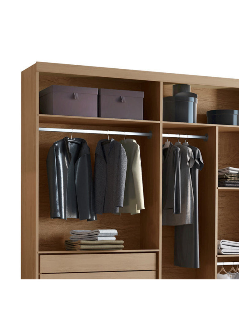 Closet Casal Maya 6 Gavetas 7 Prateleiras MDF Rufato