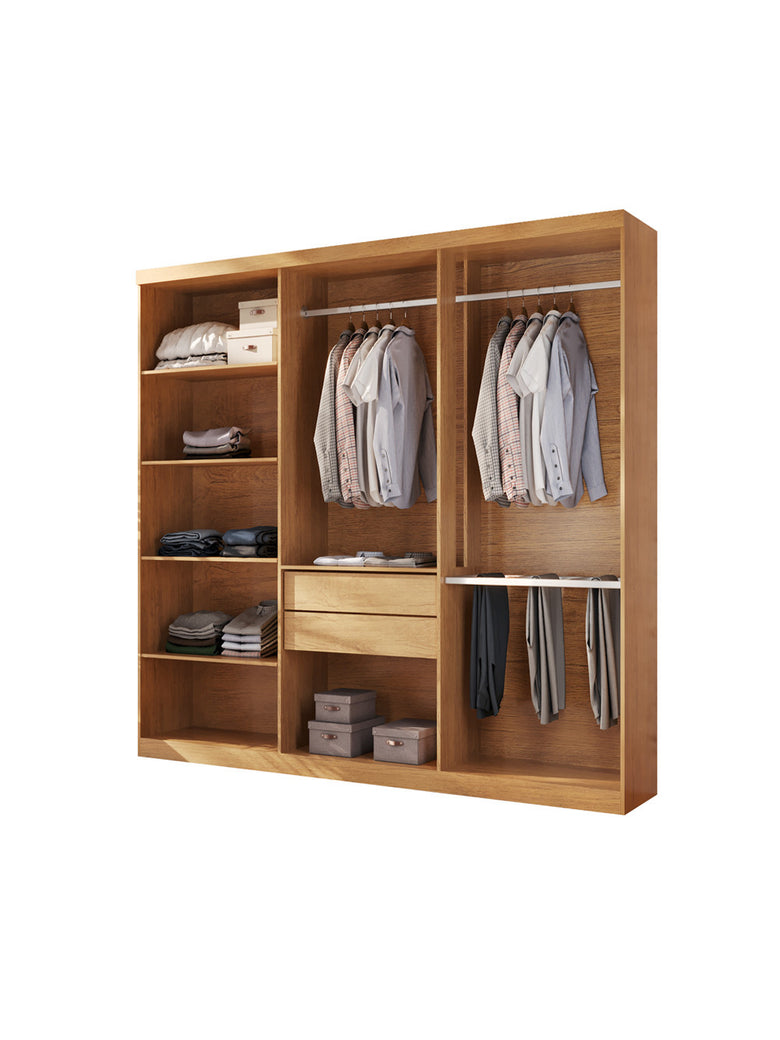 Closet Casal Hera 2 Gavetas 5 Prateleiras MDF Rufato