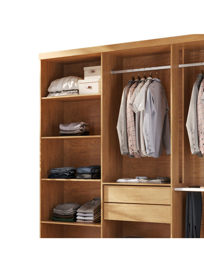 Closet Casal Hera 2 Gavetas 5 Prateleiras MDF Rufato