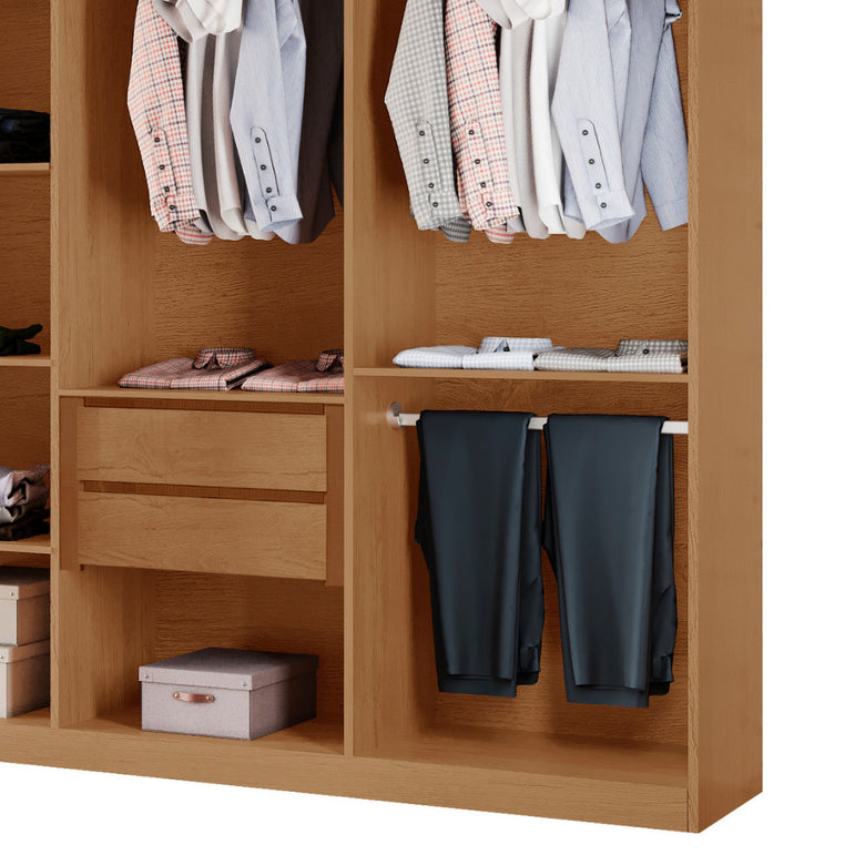 Closet Casal Hera Premium 4 Gavetas e 10 prateleiras MDF Rufato